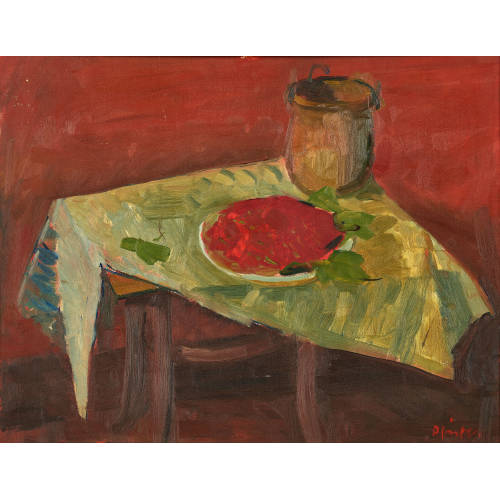 ALBERT PFISTER : 'Stillleben (Teller mit Beeren)' (DOBIASCHOFSKY AUKTIONEN AG)