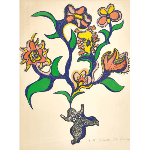 NIKI DE SAINT PHALLE : Nana mit Blumen (DOBIASCHOFSKY AUKTIONEN AG)