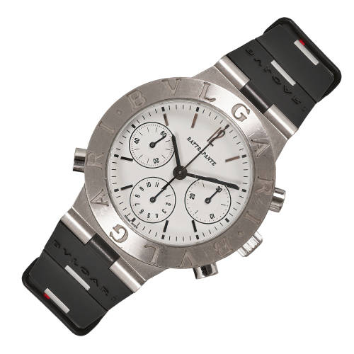 BULGARI : Herrenarmbanduhr 'Diagono Chronograph Rattrapante' (DOBIASCHOFSKY AUKTIONEN AG)