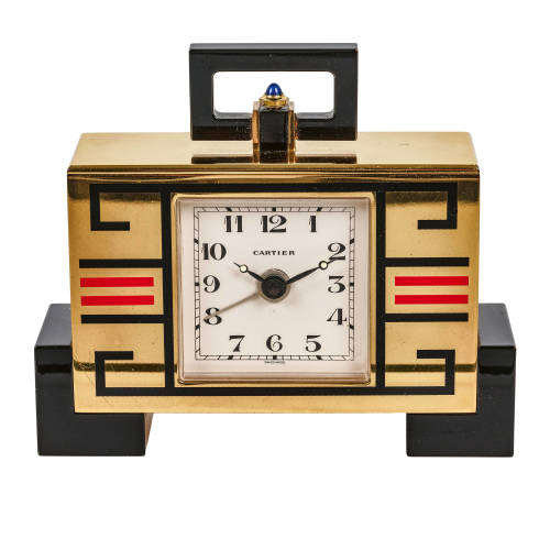CARTIER : Tischuhr 'Must de Cartier', 1980er Jahre (DOBIASCHOFSKY AUKTIONEN AG)