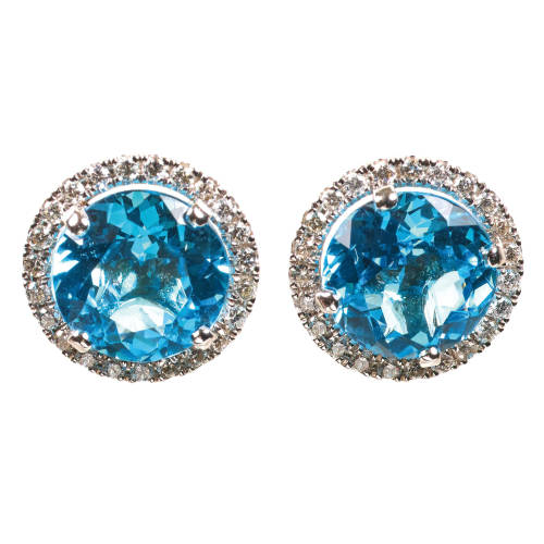 TOPAS-DIAMANT-OHRSTECKER : (DOBIASCHOFSKY AUKTIONEN AG)
