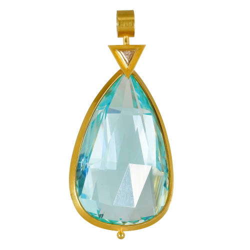 AQUAMARIN-DIAMANT-ANH�NGER : Othmar Zschaler, Bern (DOBIASCHOFSKY AUKTIONEN AG)