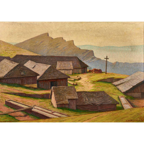 EUG�NE-LOUIS JACOT-GUILLARMOD : Sommerliche Alp (DOBIASCHOFSKY AUKTIONEN AG)