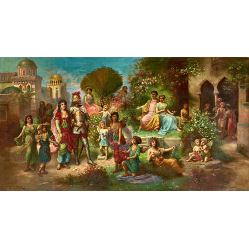 HANS ZATZKA : Die Hochzeit von Theseus und Hippolyta (aus William Shakespeares 'Ein Sommernachtstraum') (DOBIASCHOFSKY AUKTIONEN AG)