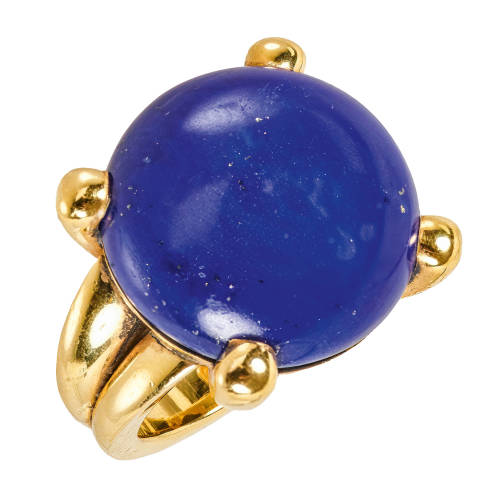 LAPISLAZULI-RING : Meister, Z�rich (DOBIASCHOFSKY AUKTIONEN AG)