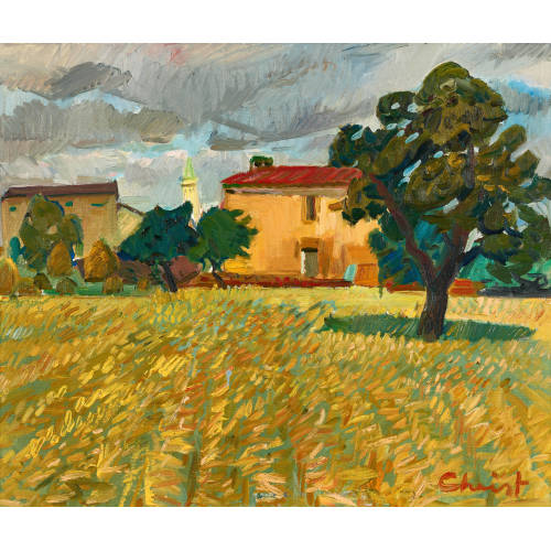 MARTIN ALFRED CHRIST : Italienisches Dorf (DOBIASCHOFSKY AUKTIONEN AG)