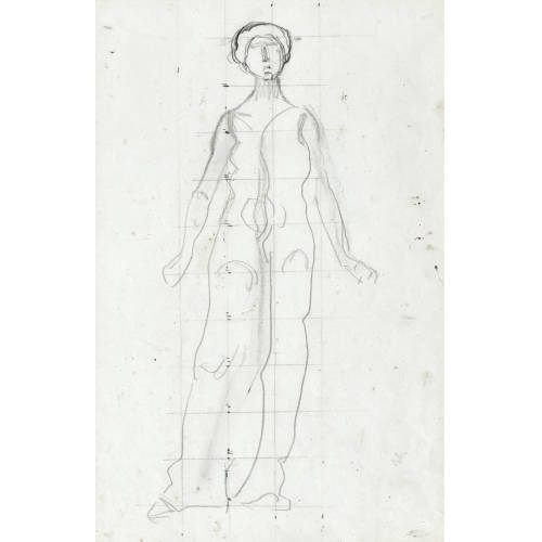 FERDINAND HODLER : Figurenstudie zu 'Blick in die Unendlichkeit' (DOBIASCHOFSKY AUKTIONEN AG)