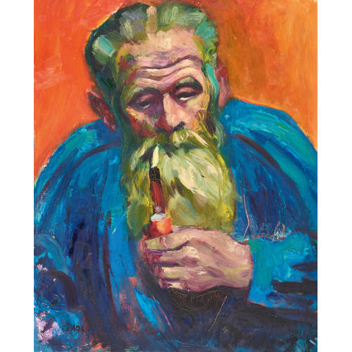 PAUL JAKOB) PAOLO (EIGTL. M�LLER : 'Bauer mit Pfeife' (DOBIASCHOFSKY AUKTIONEN AG)