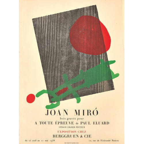 JOAN MIR� : 'A toute �preuve 1958' (DOBIASCHOFSKY AUKTIONEN AG)