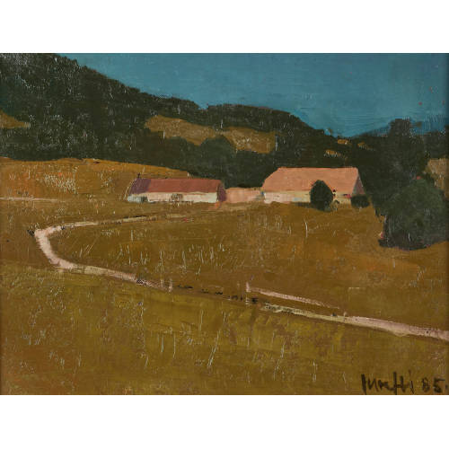 WALTER MAFLI : Landschaft mit Dorf (DOBIASCHOFSKY AUKTIONEN AG)