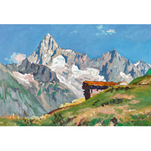 ALBERT NYFELER : Bietschhorn und Stockhorn (DOBIASCHOFSKY AUKTIONEN AG)
