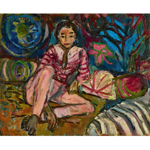 JEAN-F�LIX DUCOMMUN : Fille en rose (DOBIASCHOFSKY AUKTIONEN AG)