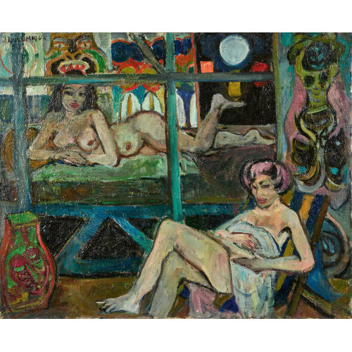 JEAN-F�LIX DUCOMMUN : Deux nus en int�rieur (DOBIASCHOFSKY AUKTIONEN AG)