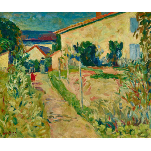 �MILE BRESSLER : Sommerliche Gartenpartie (DOBIASCHOFSKY AUKTIONEN AG)