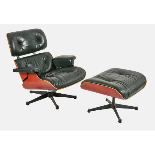 CHARLES ORMAND EAMES : Lounge Chair mit Ottomane, um 2000 (Ausf�hrung Vitra) (DOBIASCHOFSKY AUKTIONEN AG)