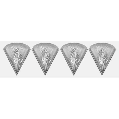 LALIQUE : 4 Wandappliken 'Heliconia', 2. H�lfte 20. Jh (DOBIASCHOFSKY AUKTIONEN AG)