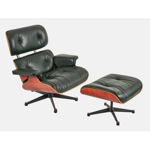 CHARLES ORMAND EAMES : Lounge Chair mit Ottomane, um 2000 (Ausf�hrung Vitra) (DOBIASCHOFSKY AUKTIONEN AG)