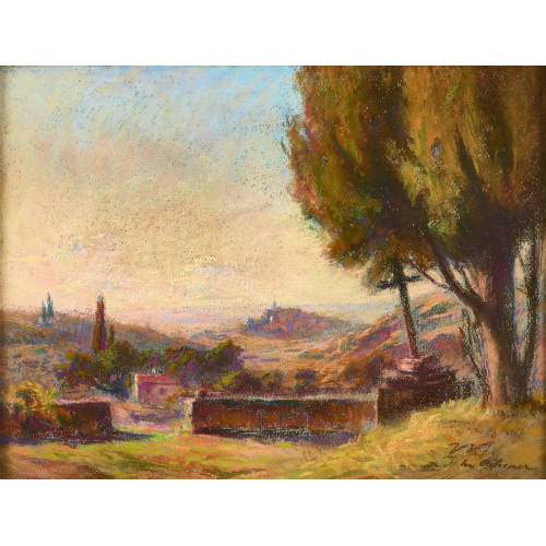 MAURICE VICTOR ACHENER : Landschaft in der Provence (DOBIASCHOFSKY AUKTIONEN AG)