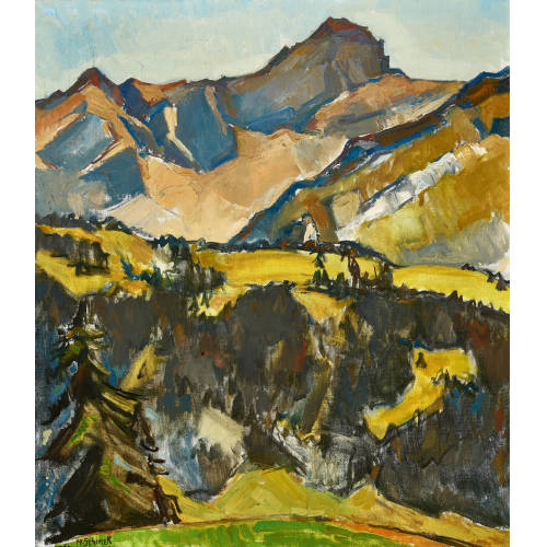 HENRY SCHIMEK : La Dent Favre (Vaud) (DOBIASCHOFSKY AUKTIONEN AG)