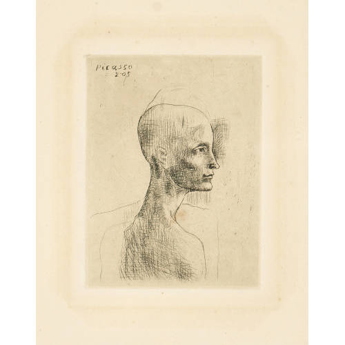 PABLO PICASSO : 'Buste d'homme' (DOBIASCHOFSKY AUKTIONEN AG)