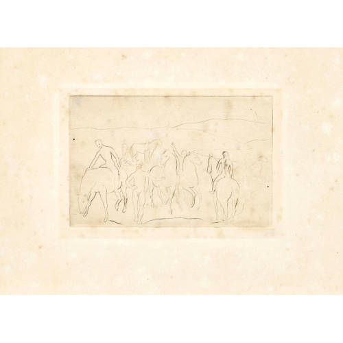 PABLO PICASSO : 'L'Abreuvoir (Cheval au bain)' (DOBIASCHOFSKY AUKTIONEN AG)