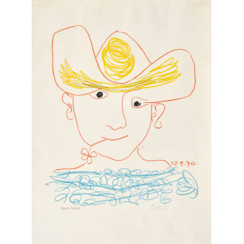 PABLO PICASSO : 'Jeune paysan espagnol' (DOBIASCHOFSKY AUKTIONEN AG)