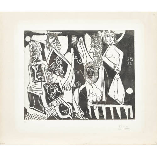 PABLO PICASSO : 'Femme au lit r�vant: Hommes et femmes' (DOBIASCHOFSKY AUKTIONEN AG)
