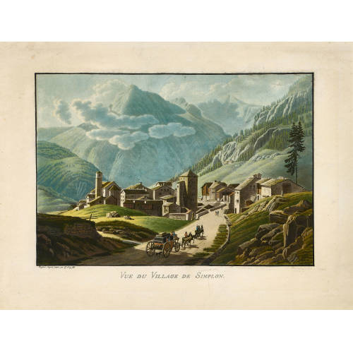 GABRIEL (GEN. LORY FILS) LORY : 'Vue du Village de Simplon' (DOBIASCHOFSKY AUKTIONEN AG)