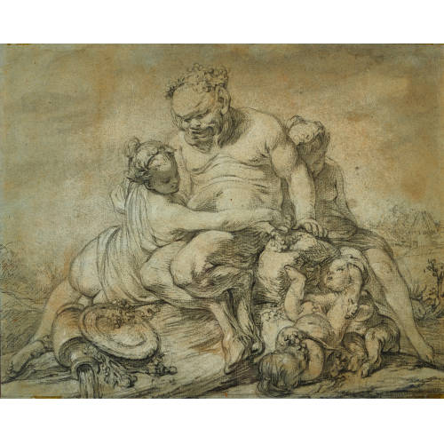 PIERRE-ETIENNE FALCONET : Trunkener Silen mit Nymphen und Amoretten (DOBIASCHOFSKY AUKTIONEN AG)