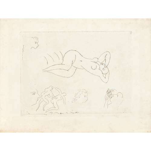 HENRI MATISSE : 'Nu allong�e - Remarques' (DOBIASCHOFSKY AUKTIONEN AG)