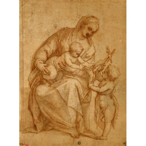 GIOVANNI BATTISTA FRANCO : Muttergottes mit Christuskind und Johannes dem T�ufer (DOBIASCHOFSKY AUKTIONEN AG)