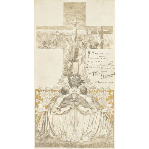 CARLOS (EIGTL. SCHWABE SCHWABE : 'Composition symboliste � la Crucifixion' (DOBIASCHOFSKY AUKTIONEN AG)