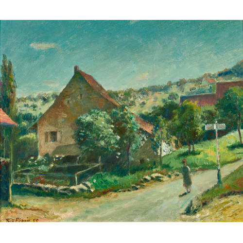FRITZ P�MPIN : 'Sommerlandschaft auf dem Nusshof' (DOBIASCHOFSKY AUKTIONEN AG)