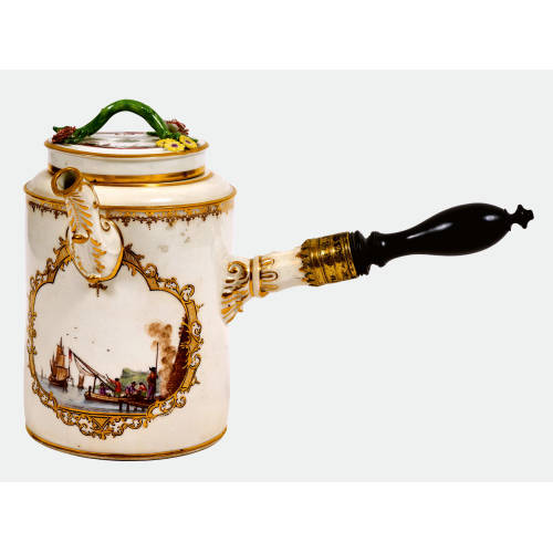 CHOCOLATIERE : Meissen, um 1735 (K�nigliche Porzellan Manufaktur) (DOBIASCHOFSKY AUKTIONEN AG)