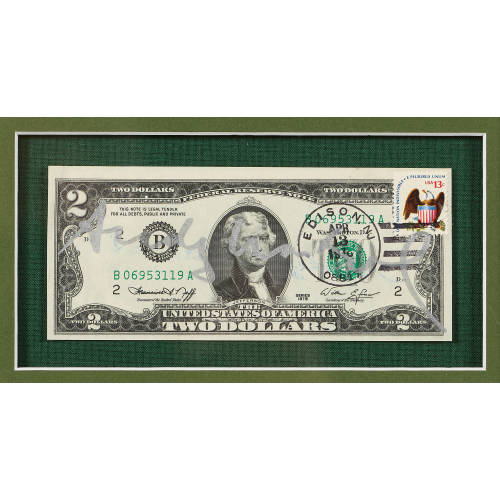 ANDY WARHOL : 2-Dollar-Note (DOBIASCHOFSKY AUKTIONEN AG)