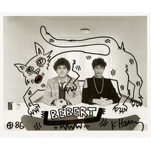 KEITH HARING : Portr�t der Verleger B�bert (DOBIASCHOFSKY AUKTIONEN AG)