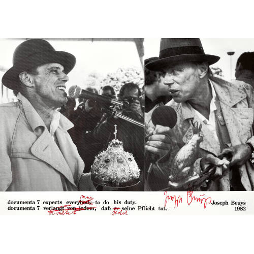 JOSEPH BEUYS : 'documenta 7 1982' (DOBIASCHOFSKY AUKTIONEN AG)