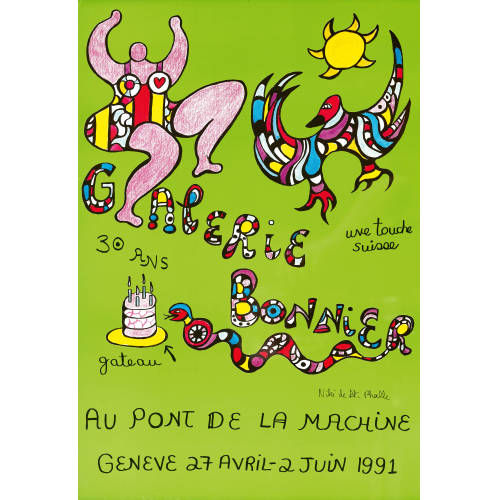 NIKI DE SAINT PHALLE : 'Galerie Bonnier 1991' (DOBIASCHOFSKY AUKTIONEN AG)