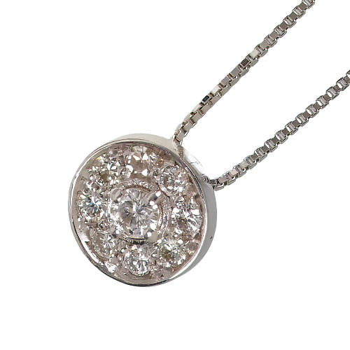 BRILLANT-ANH�NGER MIT KETTE : (DOBIASCHOFSKY AUKTIONEN AG)