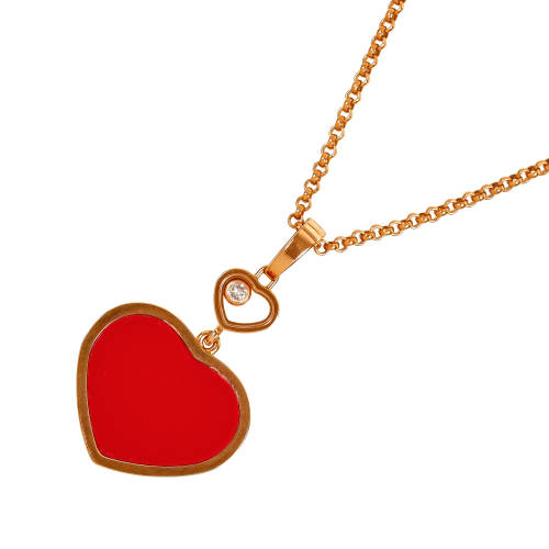 BRILLANT-ANH�NGER MIT KETTE : Chopard, 'Happy Hearts', Gen�ve (DOBIASCHOFSKY AUKTIONEN AG)