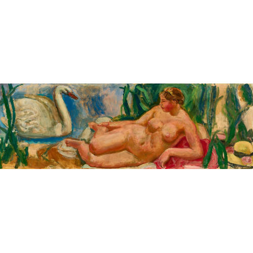 MAURICE BARRAUD : L�da et le cygne (DOBIASCHOFSKY AUKTIONEN AG)
