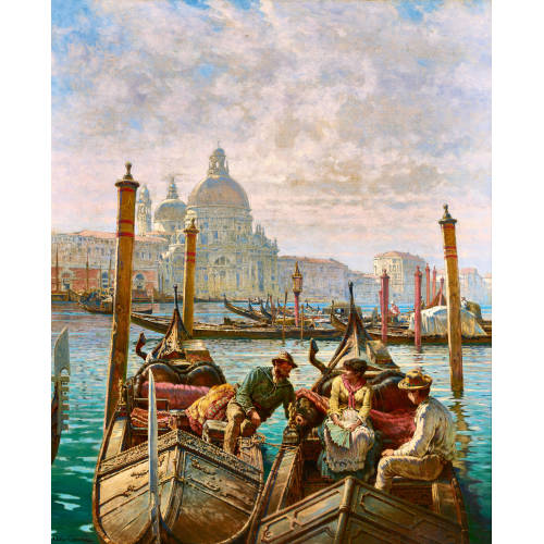 ARTHUR (EIGTL. JEAN BAPTISTE ARTHUR) CALAME : Sc�ne � Venise (DOBIASCHOFSKY AUKTIONEN AG)