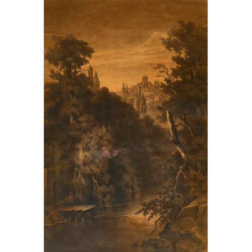 ANTONIO FONTANESI : Paesaggio fluviale (DOBIASCHOFSKY AUKTIONEN AG)