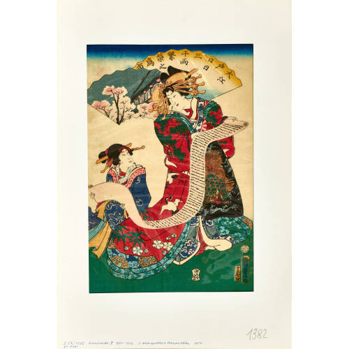 KUNISADA (TOYOKUNI III) UTAGAWA : 3 Figurendarstellungen (DOBIASCHOFSKY AUKTIONEN AG)