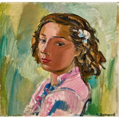 MAURICE BARRAUD : Portait d'une dame (DOBIASCHOFSKY AUKTIONEN AG)