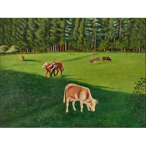 ADOLF DIETRICH : 'Herbstlandschaft mit K�hen' (DOBIASCHOFSKY AUKTIONEN AG)