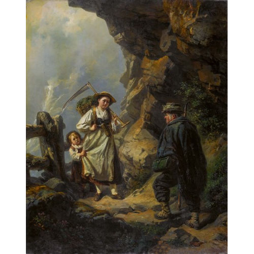 RAPHAEL RITZ : 'Der Botaniker im Gebirge' (Dobiaschofsky Auktionen AG)