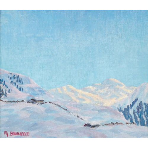 PHILIPP BAUKNECHT : 'Winterlandschaft' (Dobiaschofsky Auktionen AG)