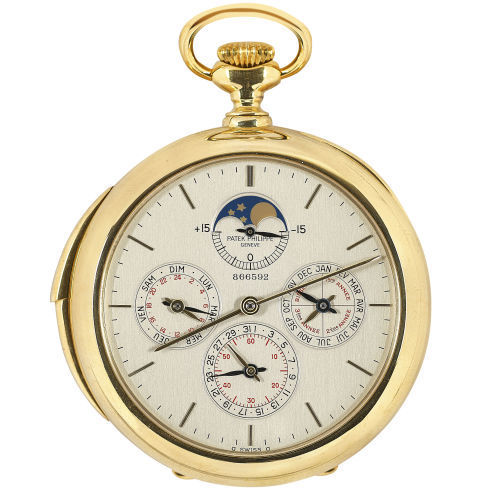 PATEK PHILIPPE : Pocket watch with nine horological complications (Dobiaschofsky Auktionen AG)