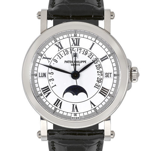 PATEK PHILIPPE : Art Deco-style Gentleman's wristwatch 'Perpetual Calendar' (Dobiaschofsky Auktionen AG)